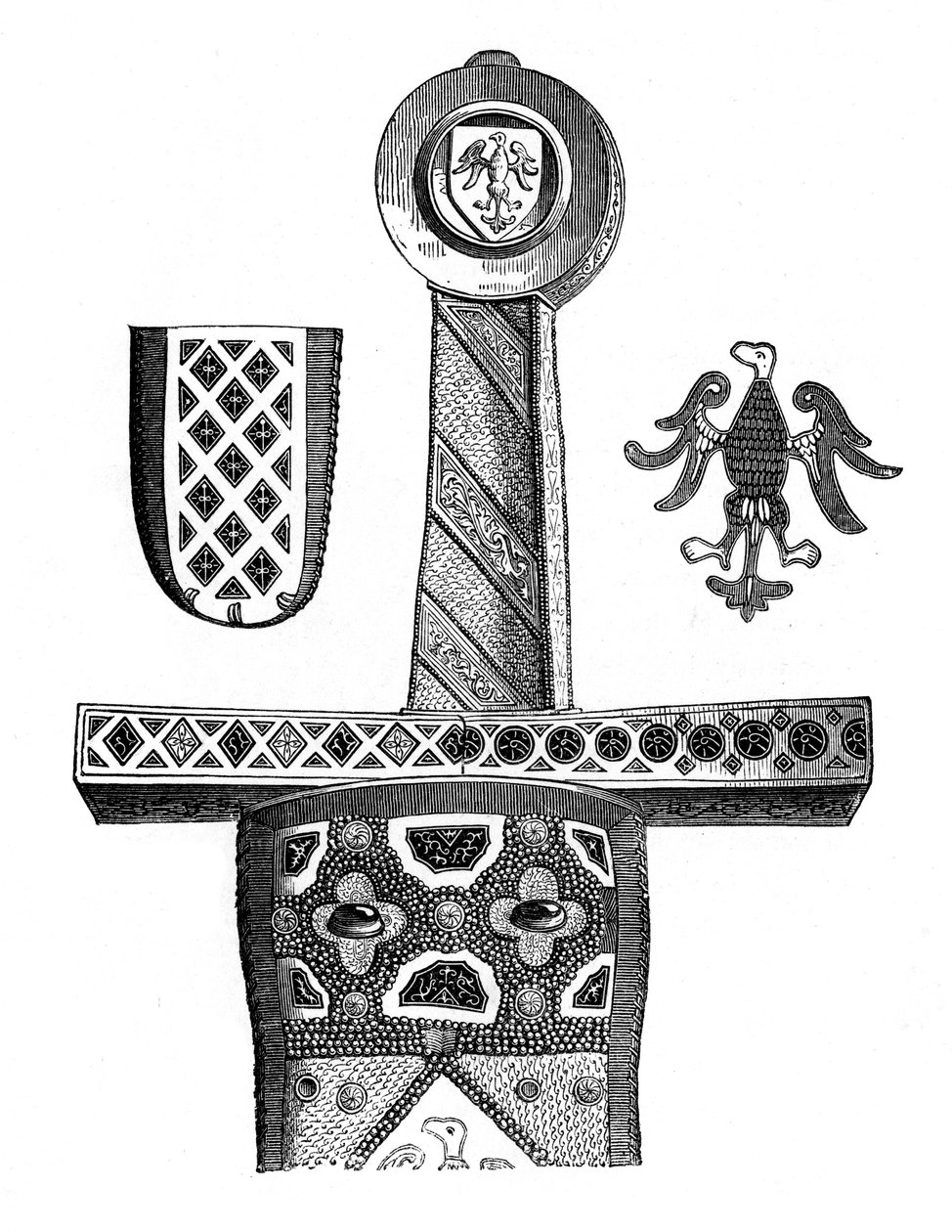 Espada de Carlos Magno, século x8, 1870 de Unbekannt