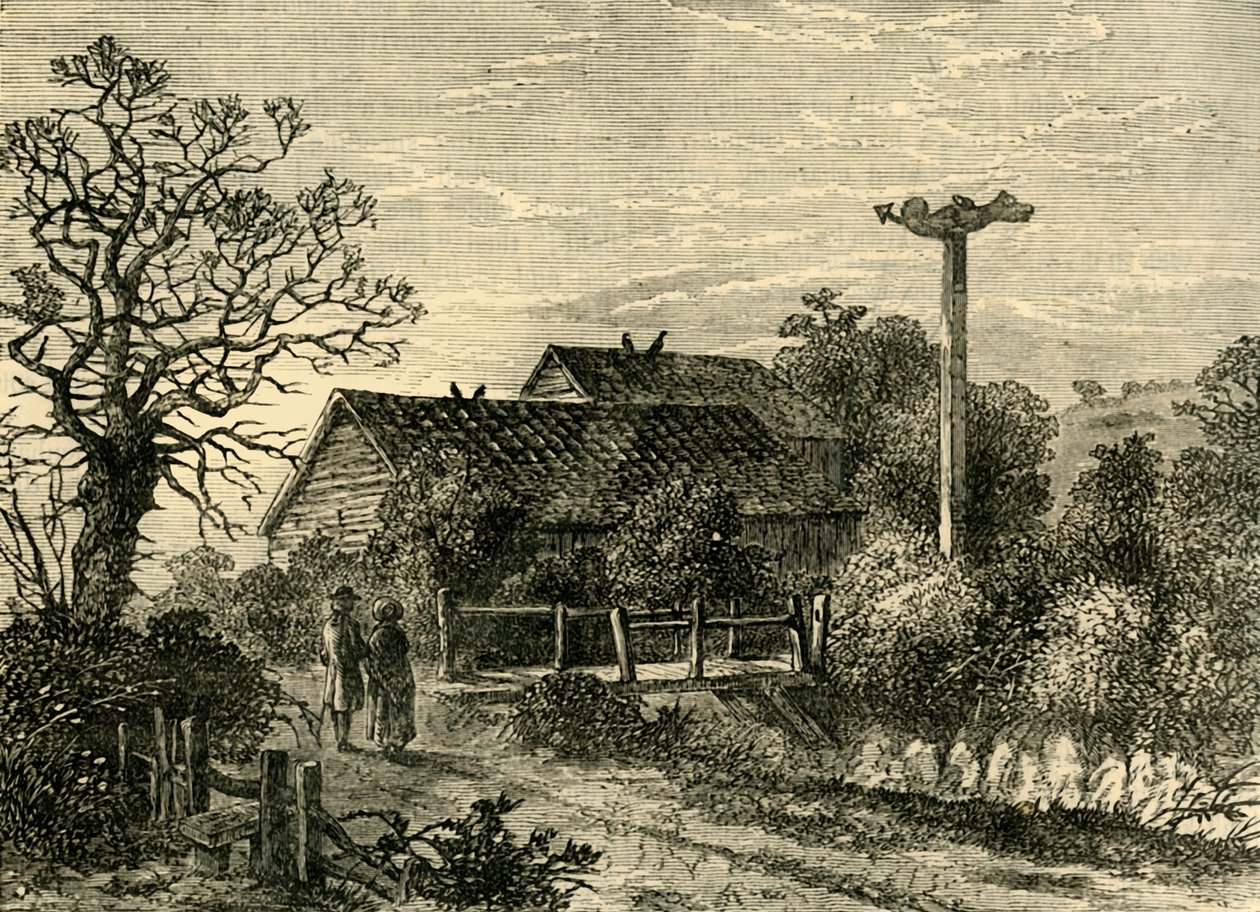 Sydenham Wells em 1750, c1878. de Unbekannt