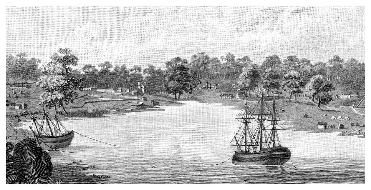 Sydney Cove, Nova Gales do Sul, Austrália, 1788, 1886 de Unbekannt
