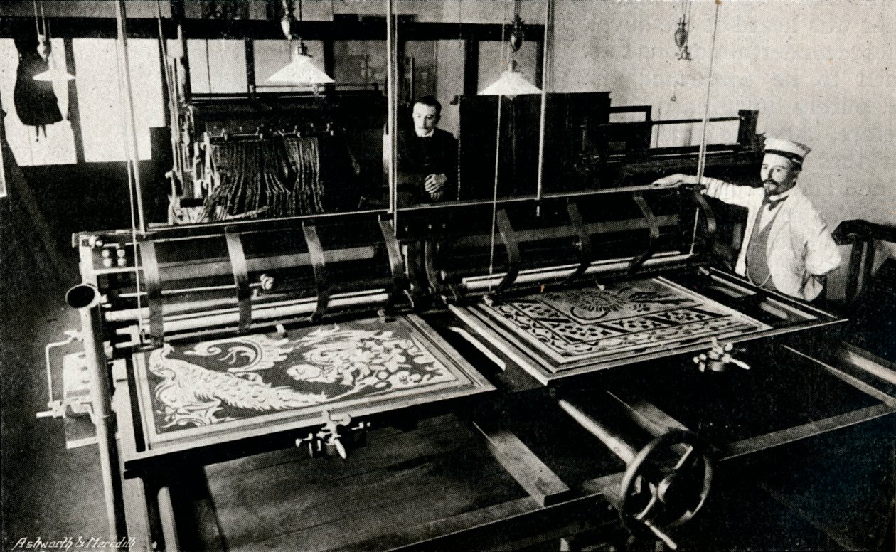 Máquina de corte por cartão elétrica Szczepaniks, c1903 de Unbekannt