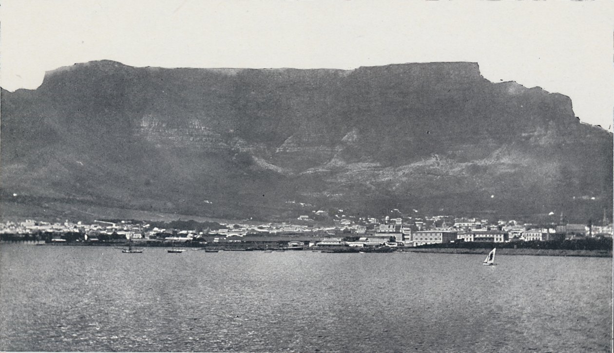 Montanha da Mesa e Cidade do Cabo, 1924 de Unbekannt