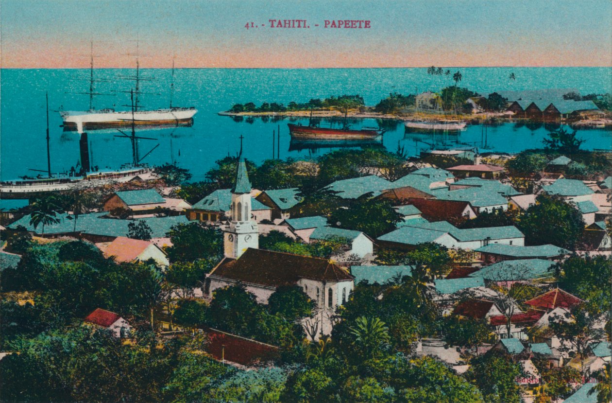 Taiti. Papeete, c1920 de Unbekannt