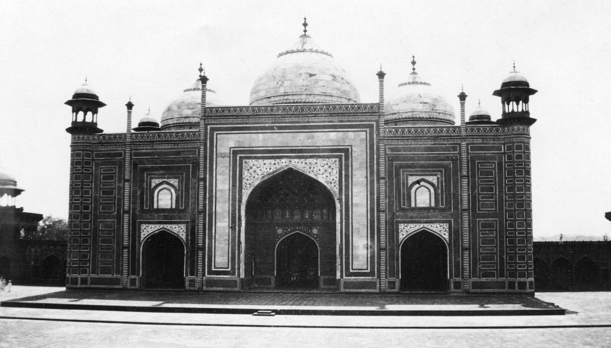 Mesquita do Taj Mahal ou mesquita, Agra, Índia, 1916-1917 de Unbekannt