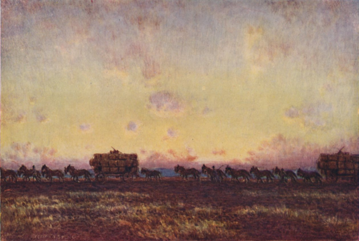 Levando a lã ao mercado, 1923. de Unbekannt