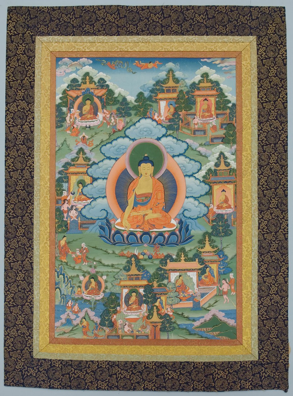 Tangka com Buda, século XIX. de Unbekannt