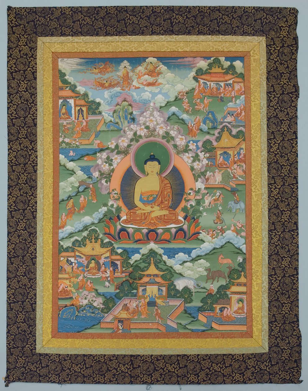 Tangka com Buda, século XIX. de Unbekannt