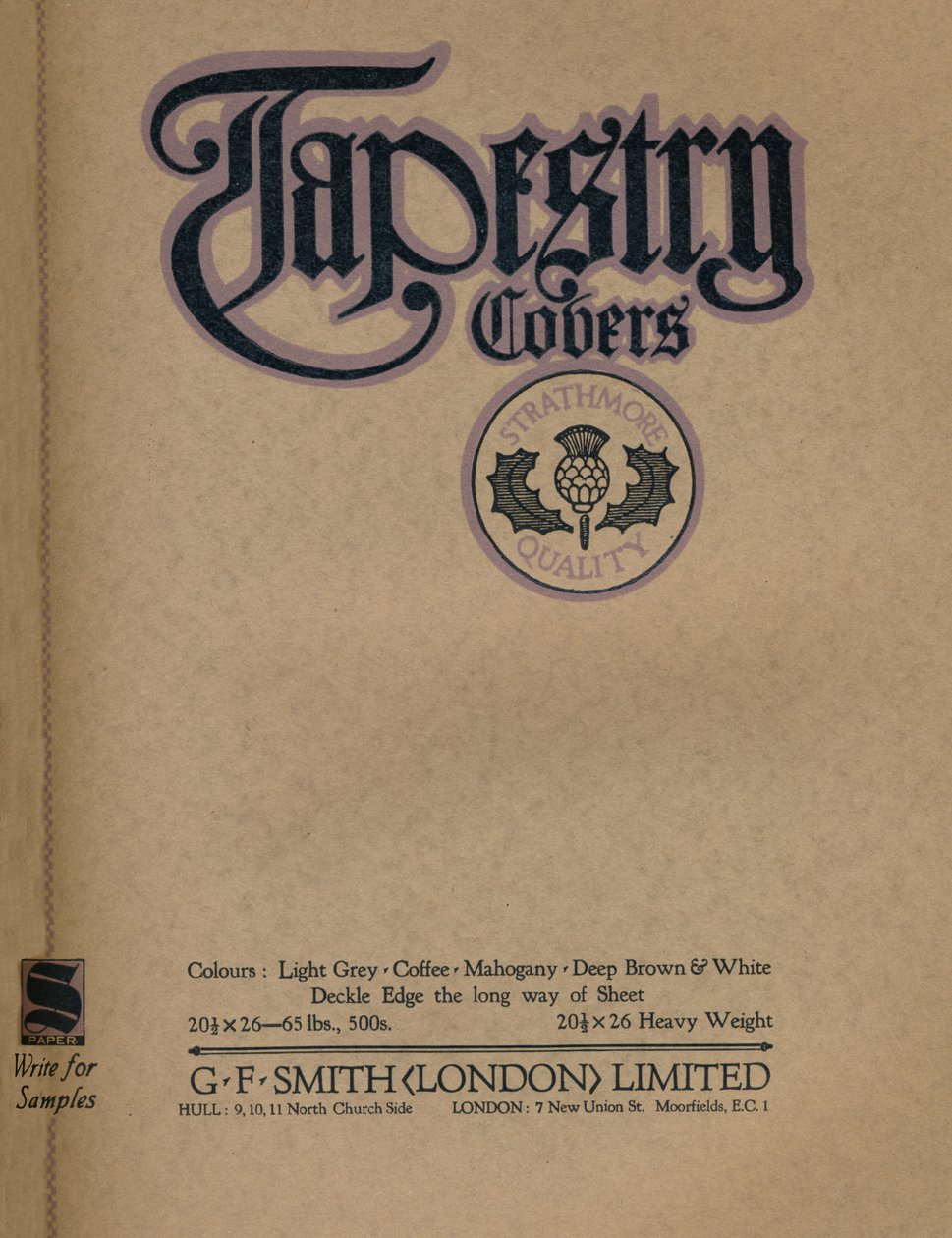 Capas para tapeçaria - GF Smith London Limited, 1919 de Unbekannt