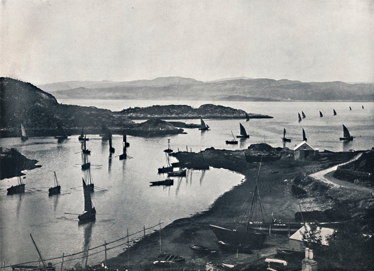 Tarbert - barcos de pesca saindo, 1895 de Unbekannt