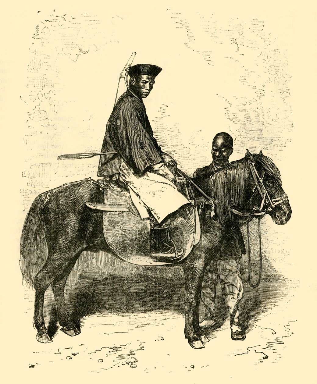 Soldado do cavalo de tártaro, 1890. de Unbekannt