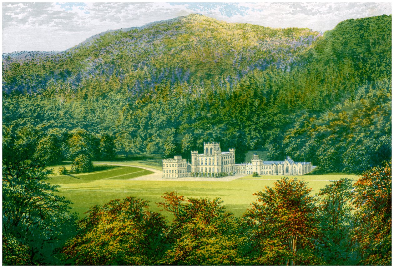 Castelo de Taymouth, Perthshire, Escócia, casa do conde de Breadalbane, c1880 de Unbekannt