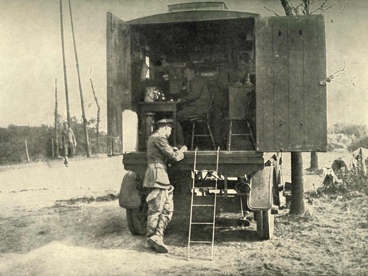 Troca telefônica de caminhões anexada à seção de balões de pipa da RAF, 1919. de Unbekannt