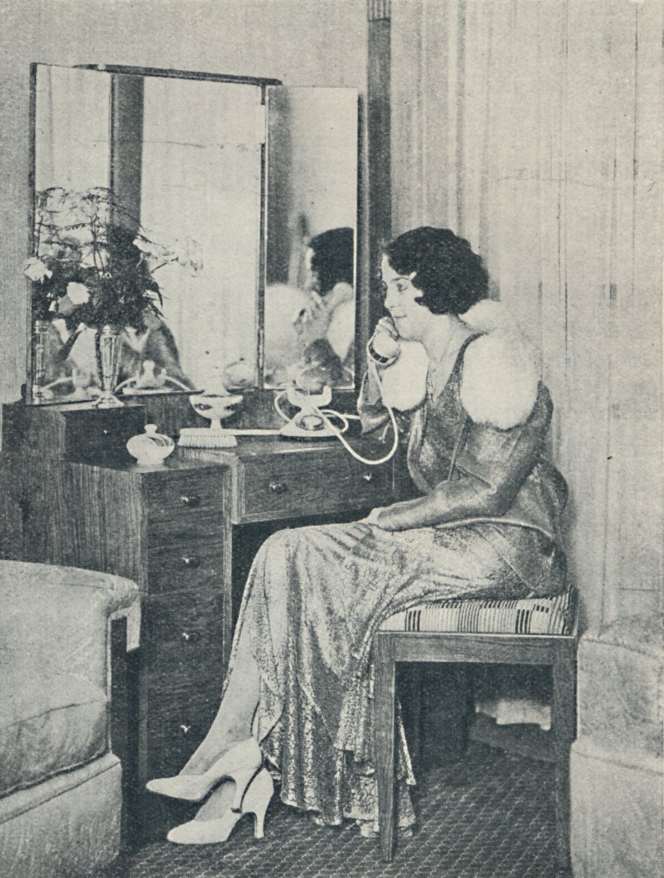 Telefonando para a costa do meio do oceano, 1936 de Unbekannt