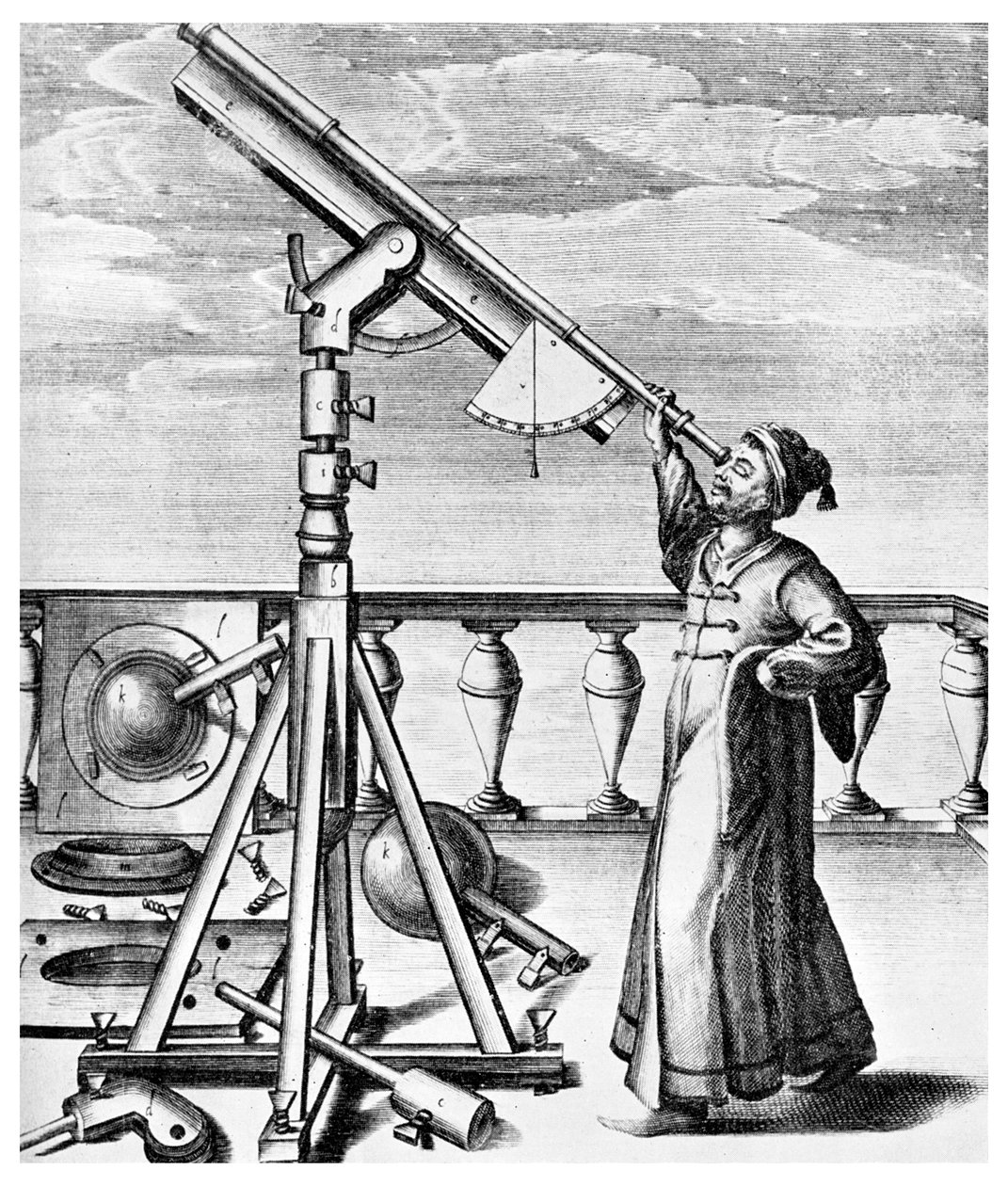 Telescópio de Selenographia, 1647 1956 de Unbekannt