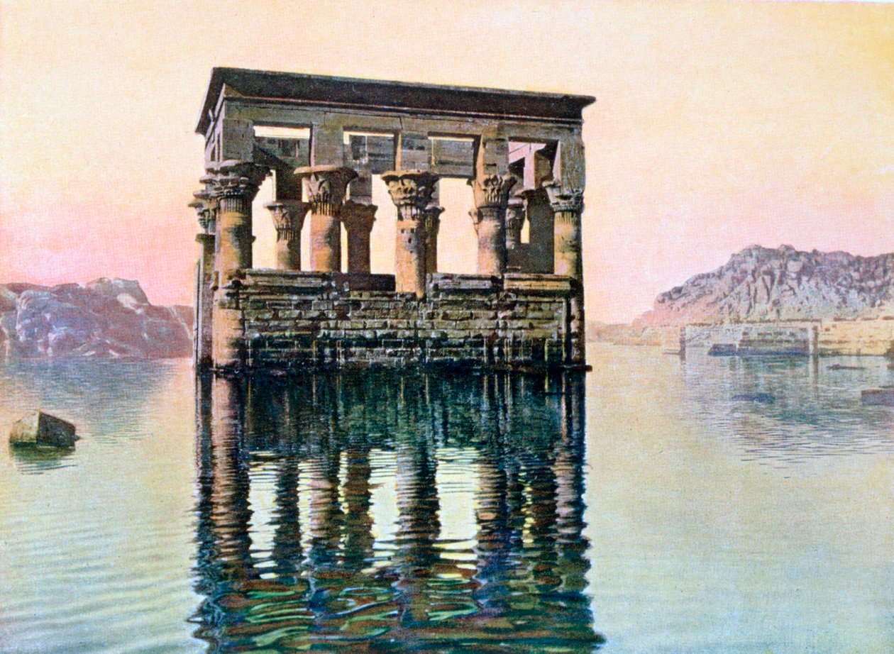 Quiosque do templo de Trajano, Philae, Egito, século XX de Unbekannt