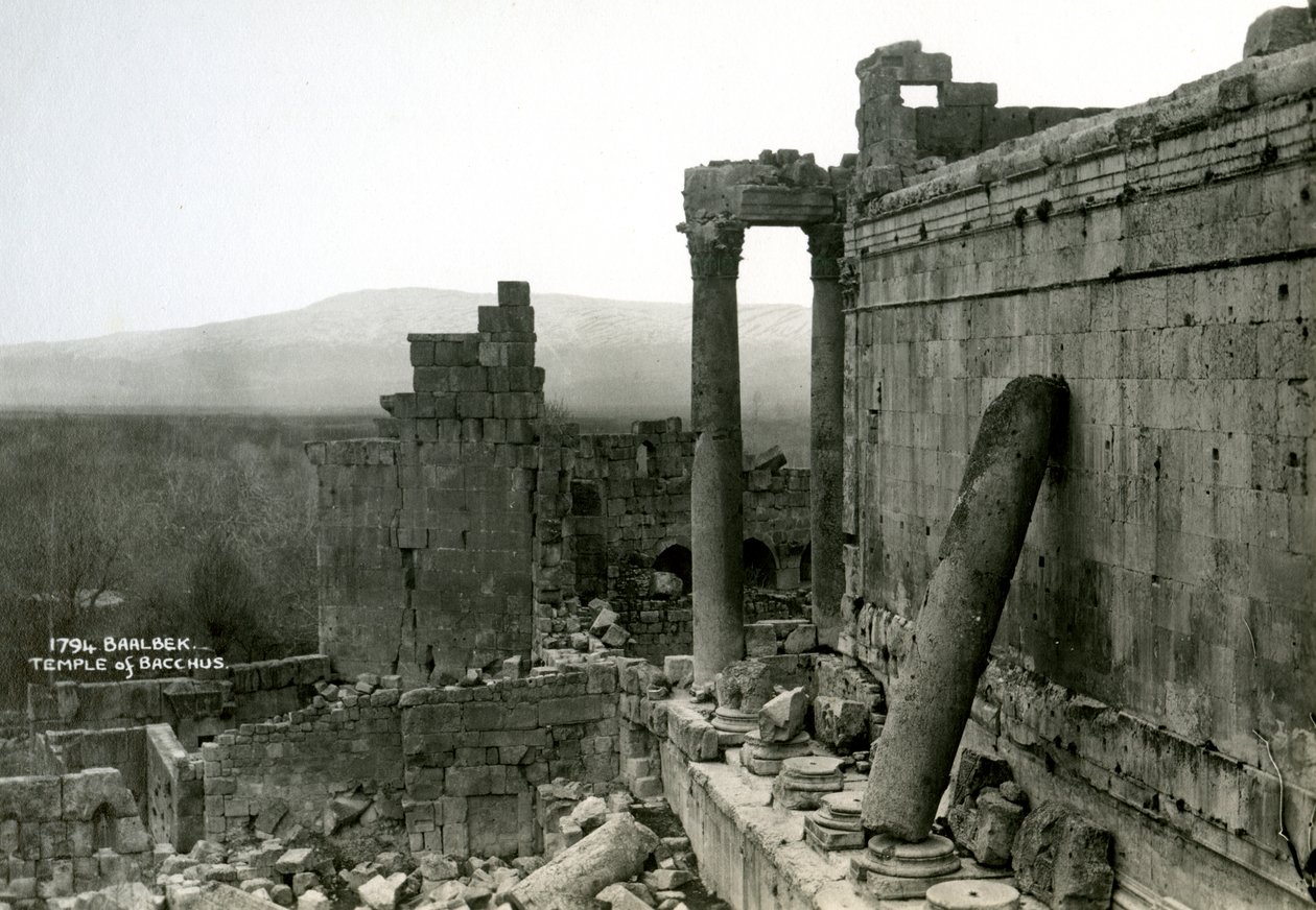 Templo de Baco, Baalbek, Líbano, c1920s-c1930s de Unbekannt