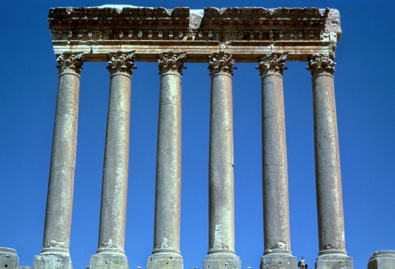 Templo de Zeus Heliopolita, Baalbek, Líbano, 10-249 DC de Unbekannt