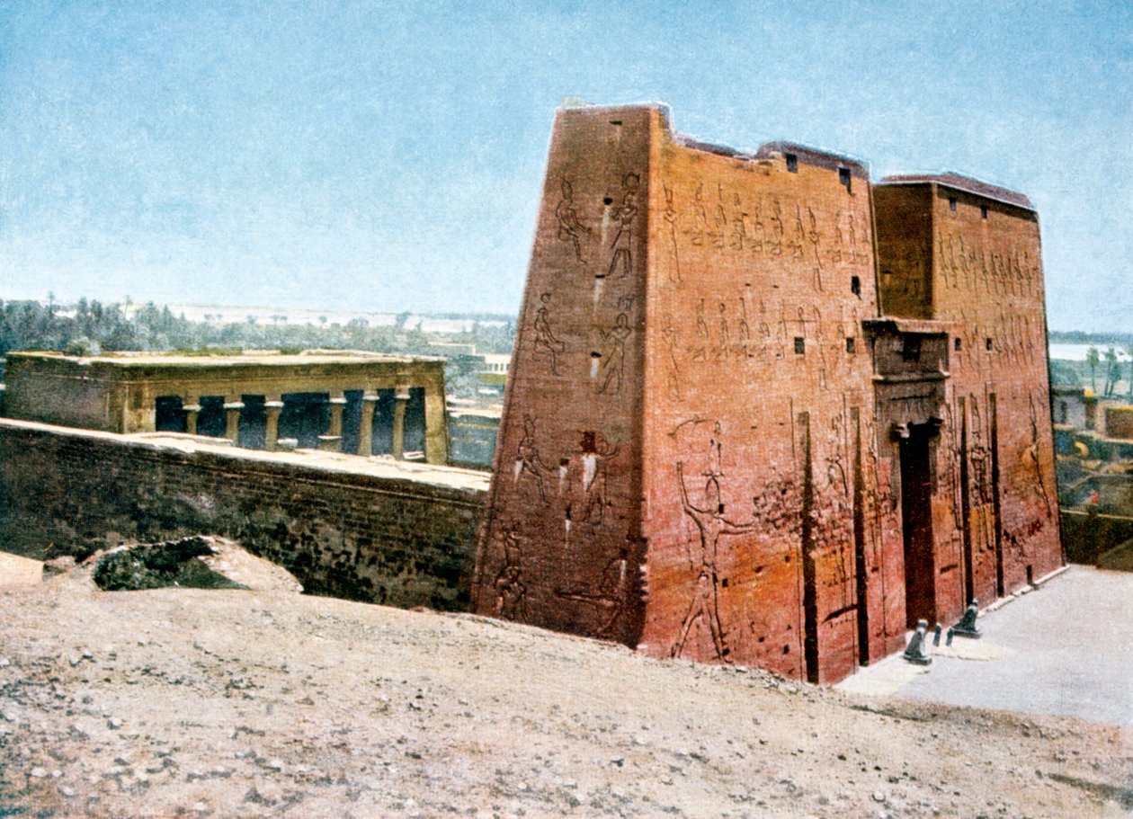 Templo de Horus, Edfu, Egito, século XX de Unbekannt