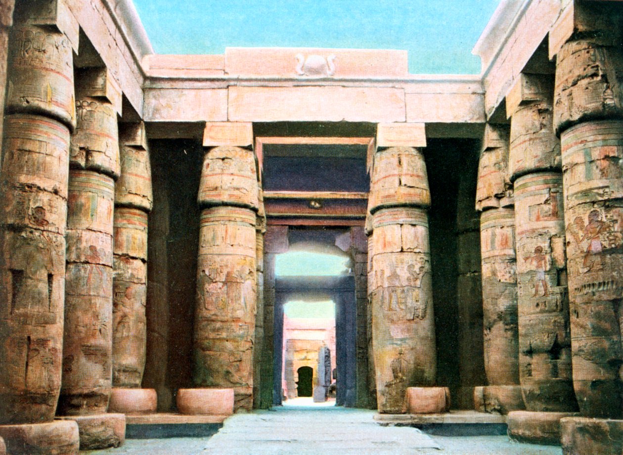 Templo de Khonsu, Karnak, Luxor, Egito, Século 20 de Unbekannt