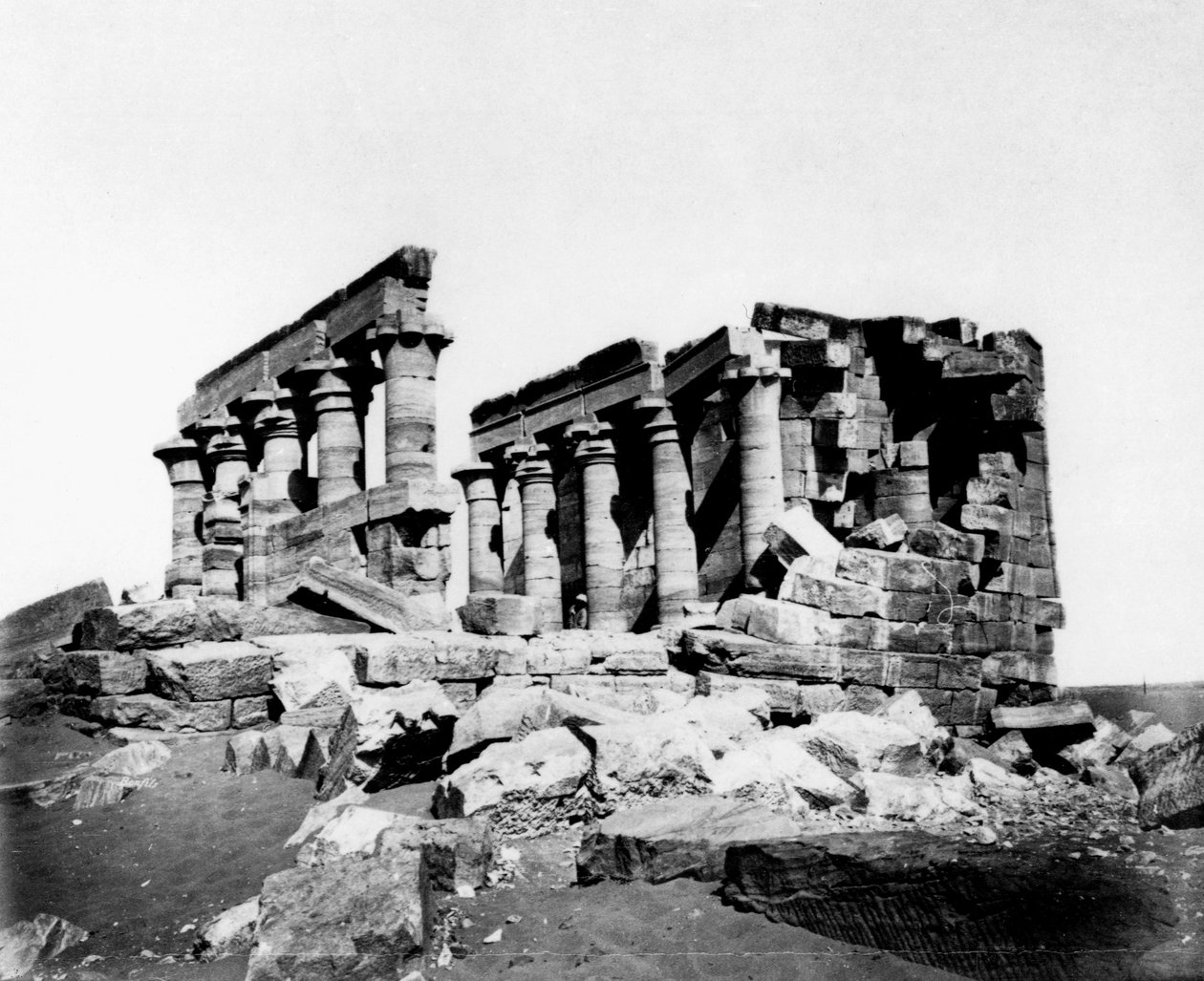 Templo de Maharrakah, Nubia, Egito, século c19 de Unbekannt