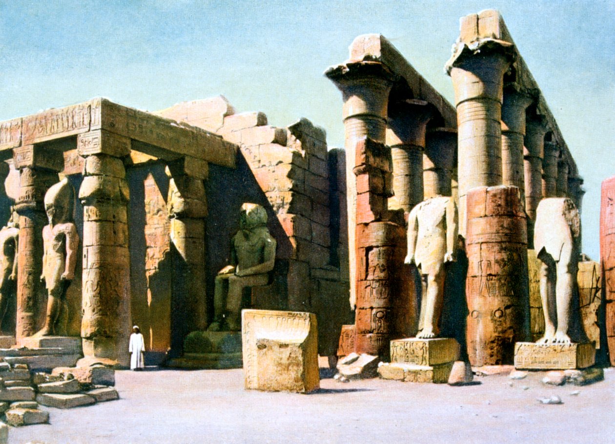 Templo de Ramsés II, Luxor, Egito, Século 20 de Unbekannt
