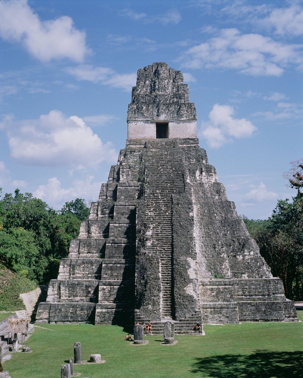 Templo do Jaguar (Templo 1) Mayan, Período Clássico Final c.600-900 (foto) de Unbekannt