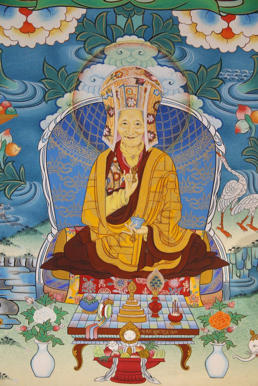 Templo da congregação dos Mil Budas Dashang Kagyu Ling Pintando Kalou Rinpotche, La Boulaye, França de Unbekannt