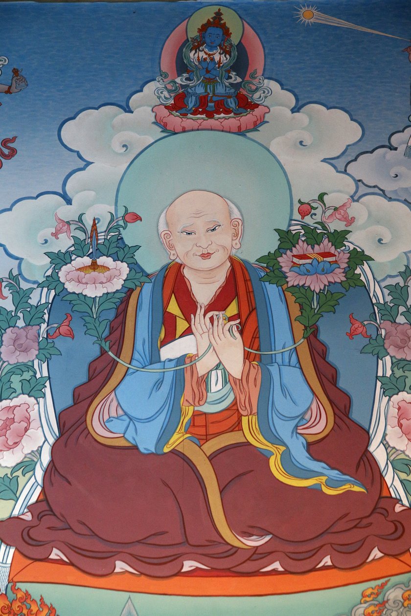 Templo dos Mil Budas Dashang Kagyu Ling congregação Pintor Monge orante, La Boulaye, França de Unbekannt