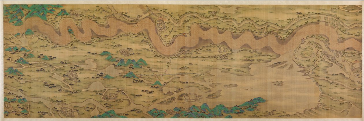 Dez Mil Milhas ao longo do Rio Amarelo, datado de 1690-1722. de Unbekannt