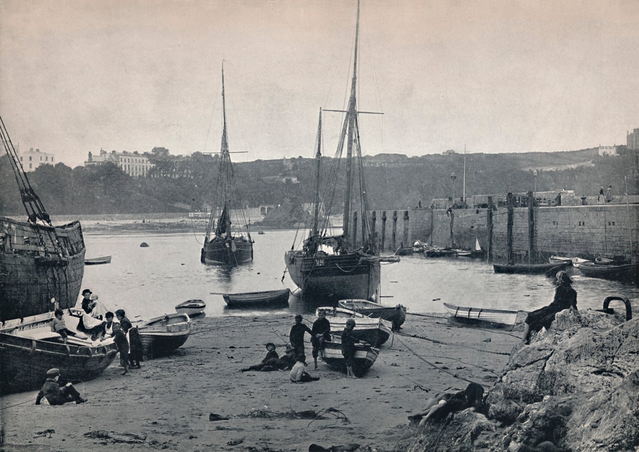 Tenby - no porto, 1895 de Unbekannt