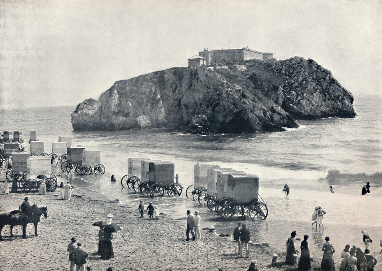 Tenby - rocha e forte de St. Catherines, 1895 de Unbekannt