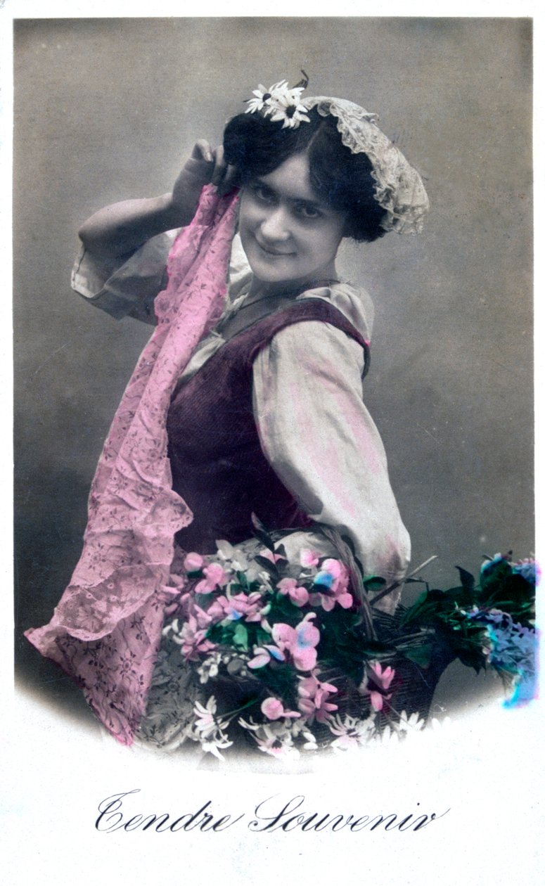Lembrança macia, cartão postal francês, c1900 de Unbekannt