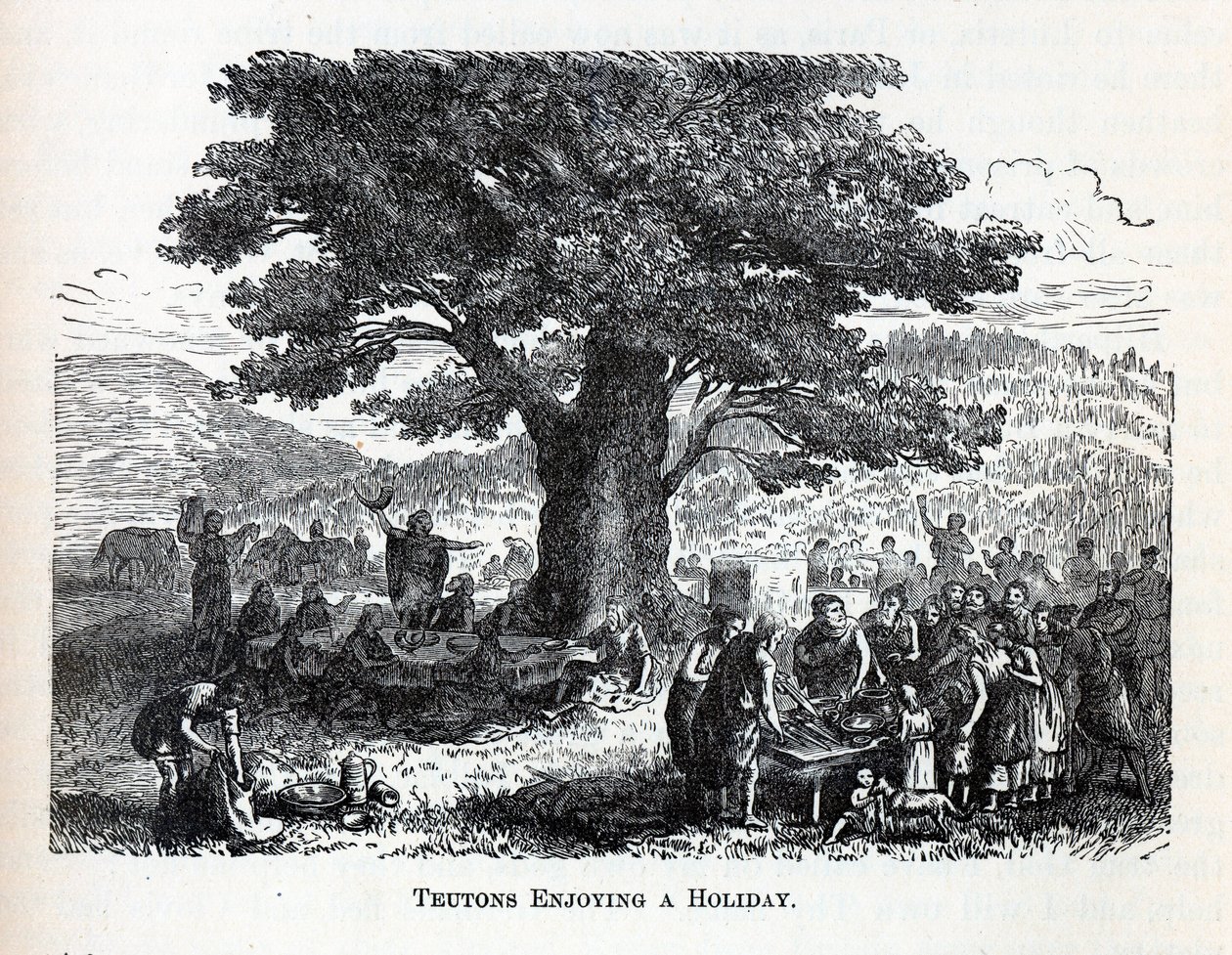 Teutons, desfrutando de um feriado, 1882 de Unbekannt