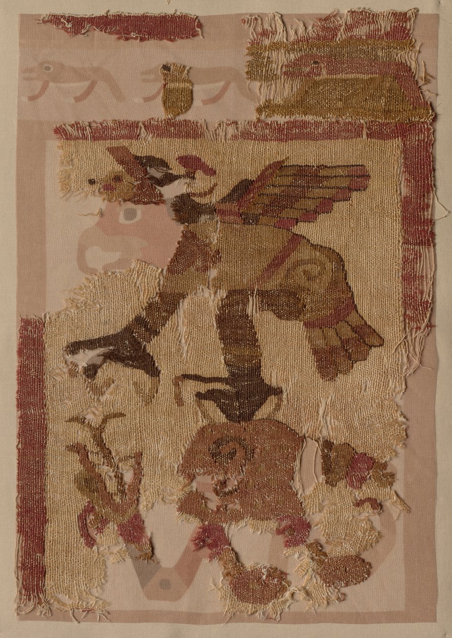 Fragmento Têxtil, c. 50-650. de Unbekannt