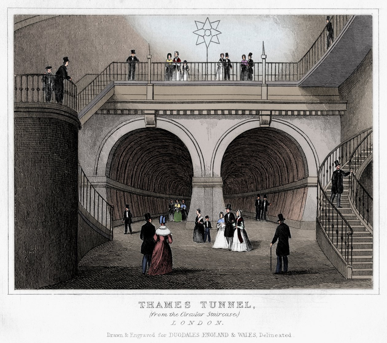 Thames Tunnel, Londres, século XIX de Unbekannt
