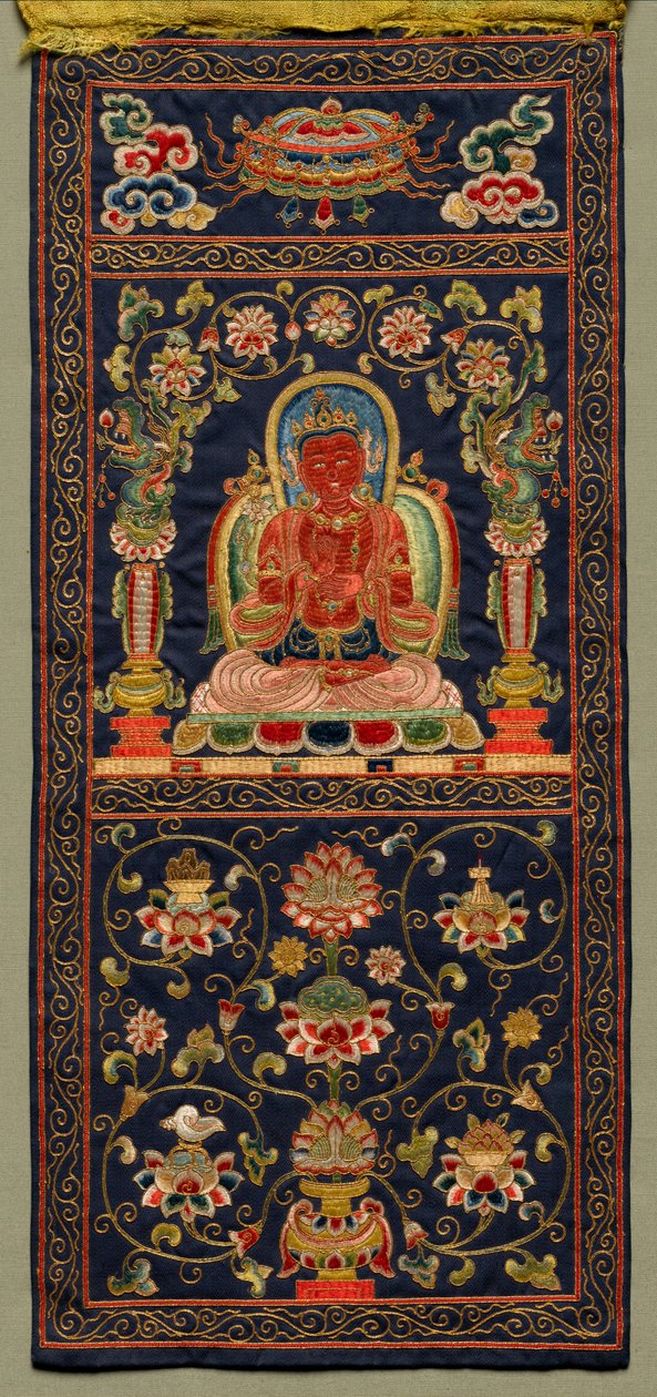 Thangka com o Sétimo Bodhisattva, 1368-1424. de Unbekannt