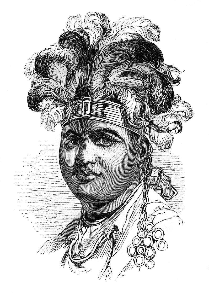 Thayendaneega, chefe dos Mohawk, 1848 de Unbekannt
