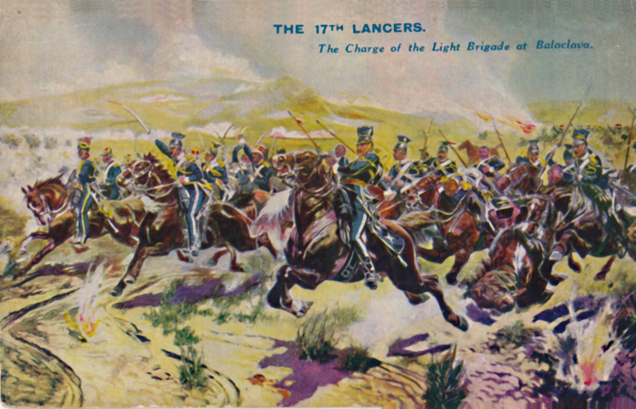 Os 17os lanceiros. A Carga da Brigada Leve em Balaclava, 1854, 1939 de Unbekannt
