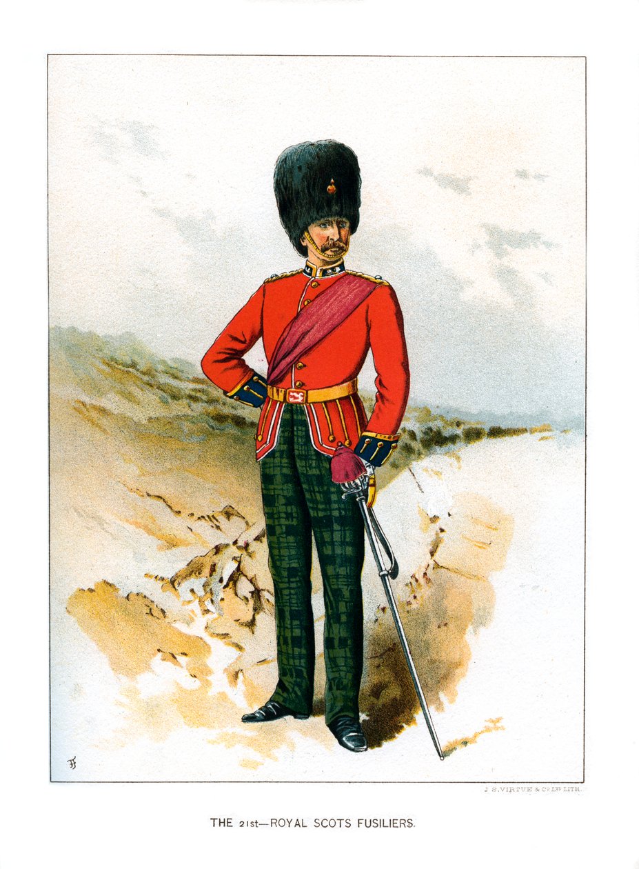 Os 21os fusiliers escoceses reais, c1890 de Unbekannt
