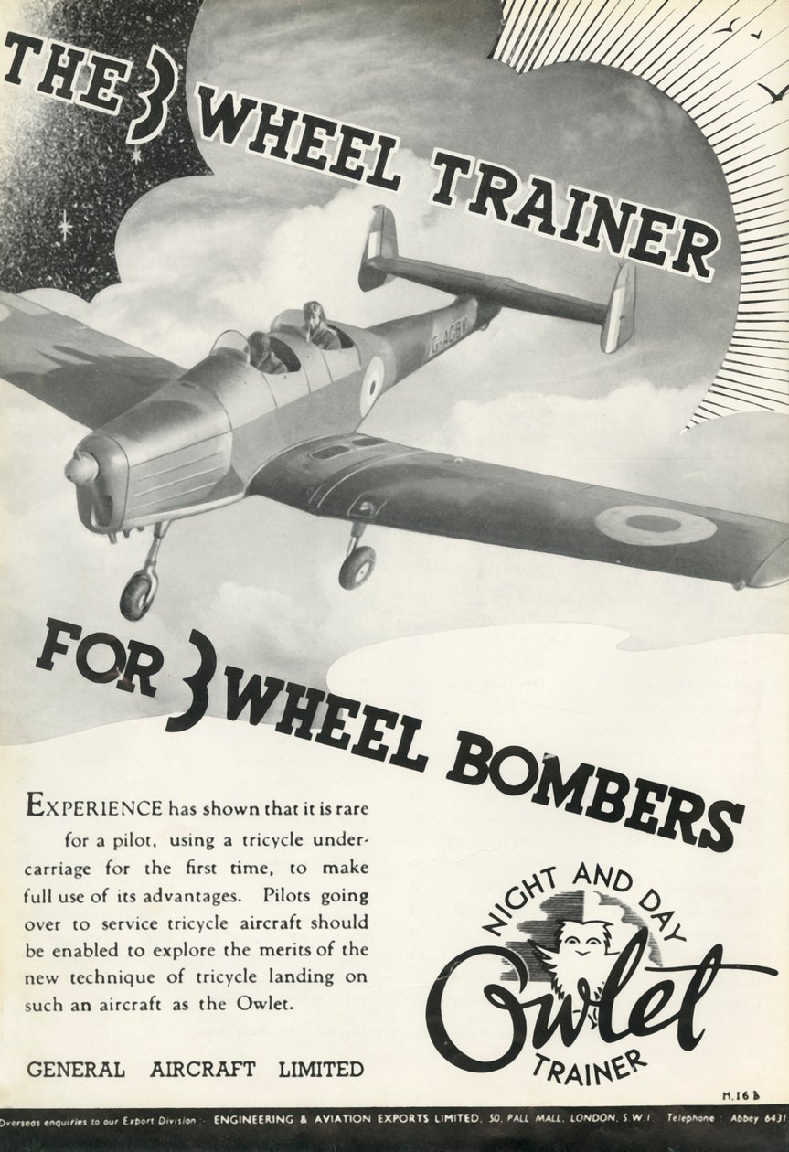 O treinador de 3 rodas para bombardeiros de 3 rodas, 1941. de Unbekannt