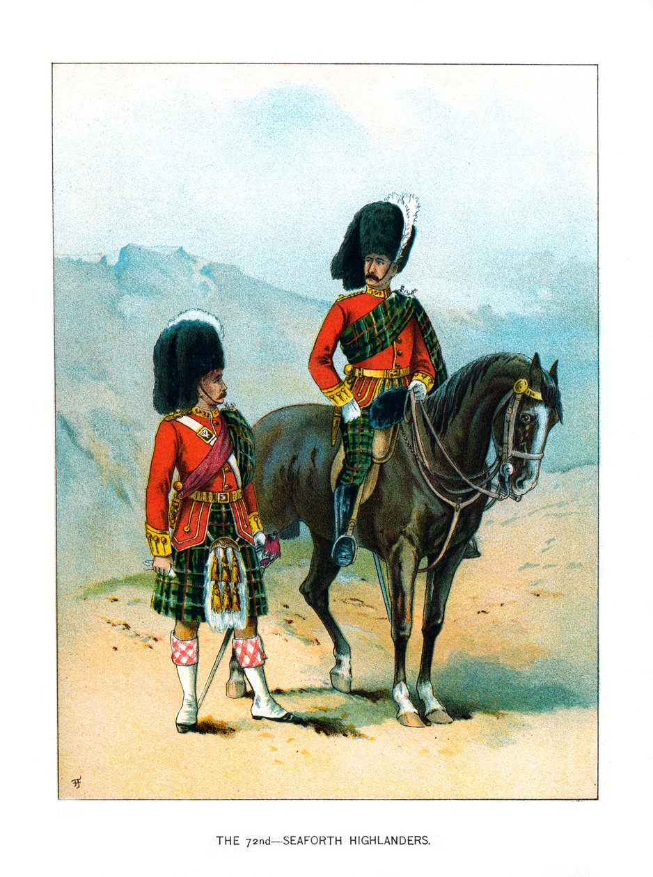 Os 72nd Seaforth Highlanders, c1890 de Unbekannt