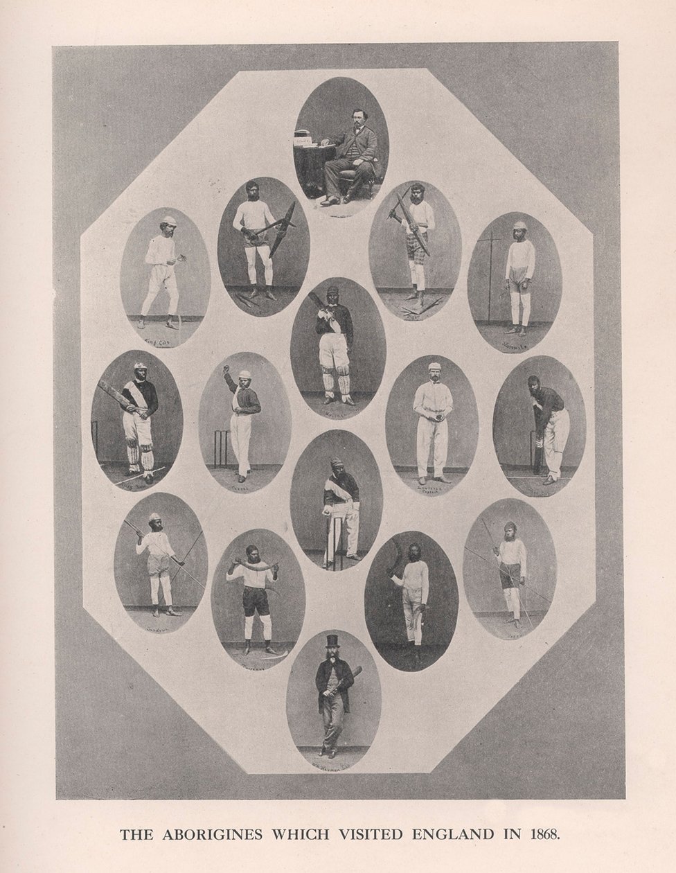 Os aborígines que visitaram a Inglaterra em 1868, 1912. de Unbekannt