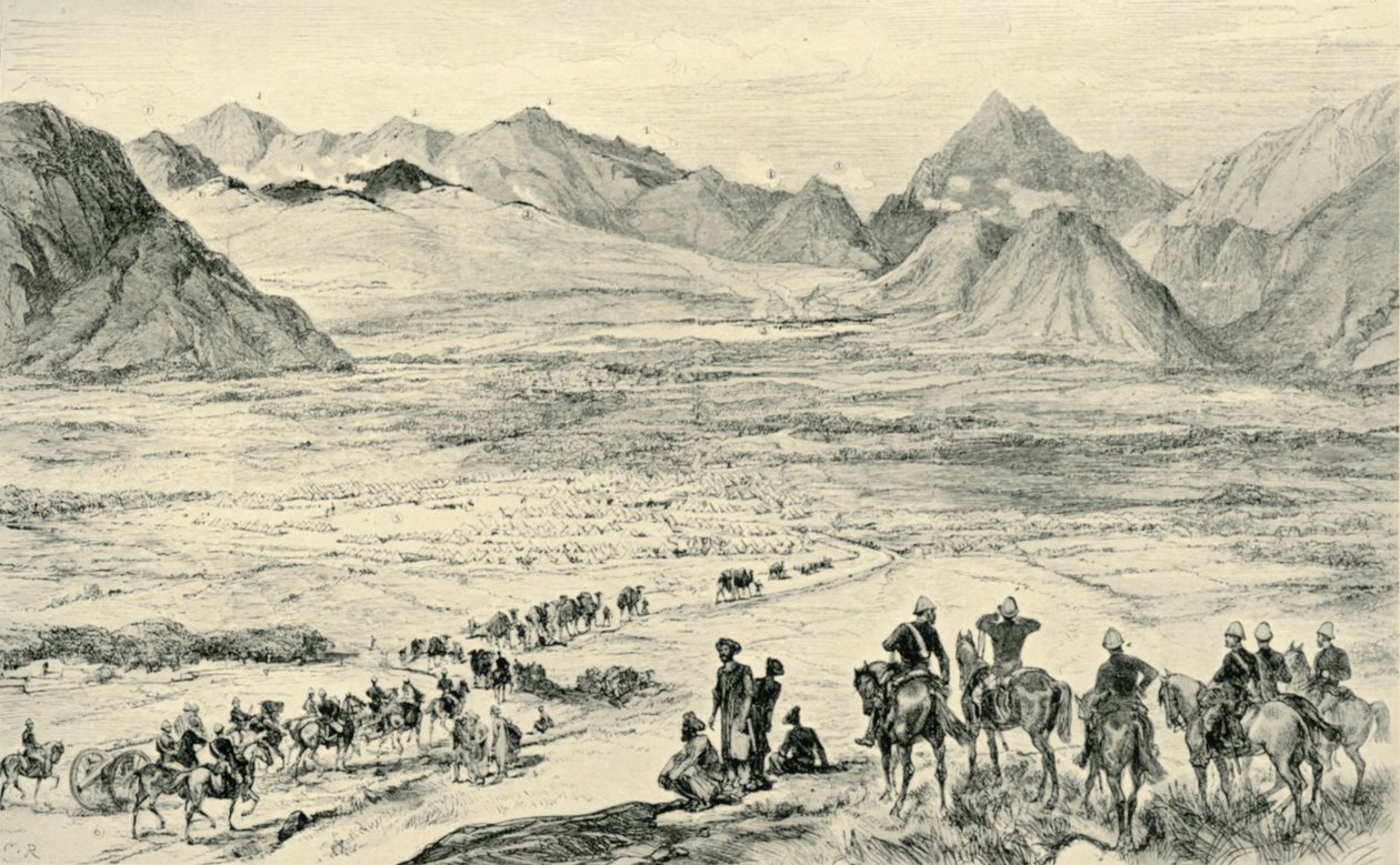 A ação nas alturas acima de Charasia, 6 de outubro de 1879, 1901. de Unbekannt