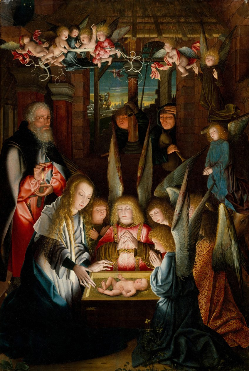 A Adoração do Menino Jesus. de Unbekannt