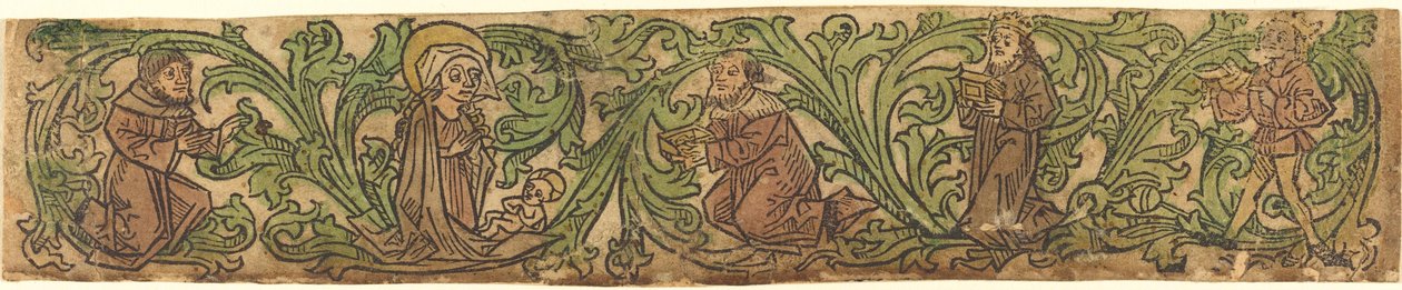 A Adoração dos Magos Situado em uma Fronteira, c. 1480. de Unbekannt