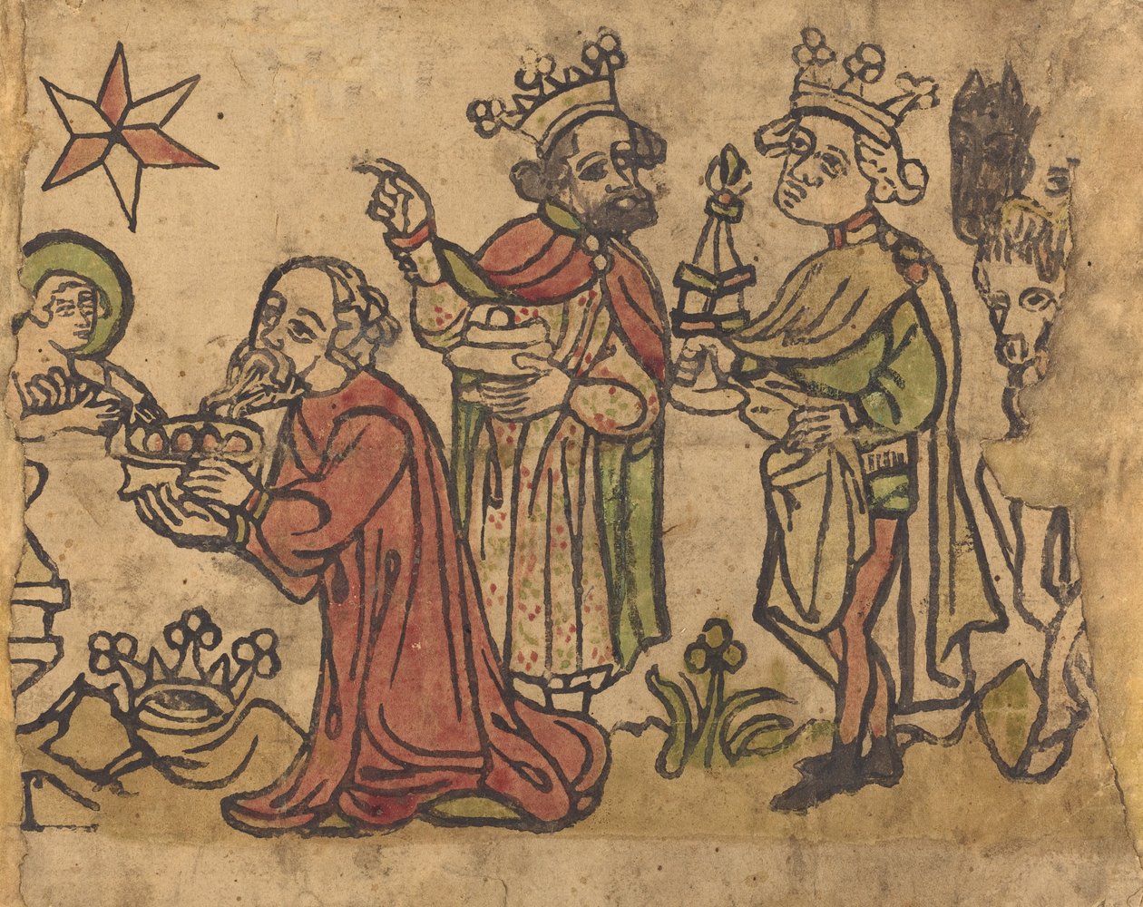 A Adoração dos Magos, c. 14001430. de Unbekannt