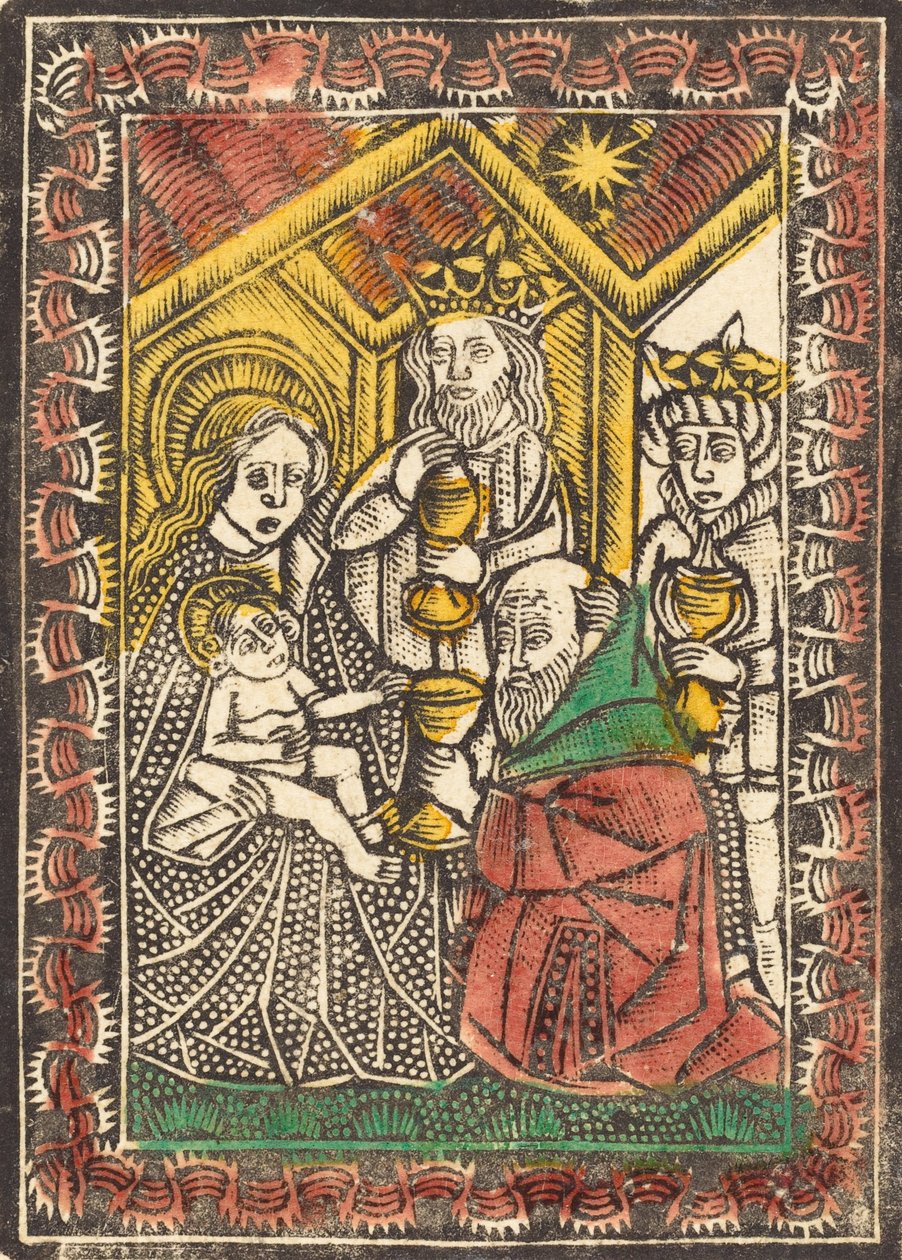 A Adoração dos Magos, c. 14701480. de Unbekannt