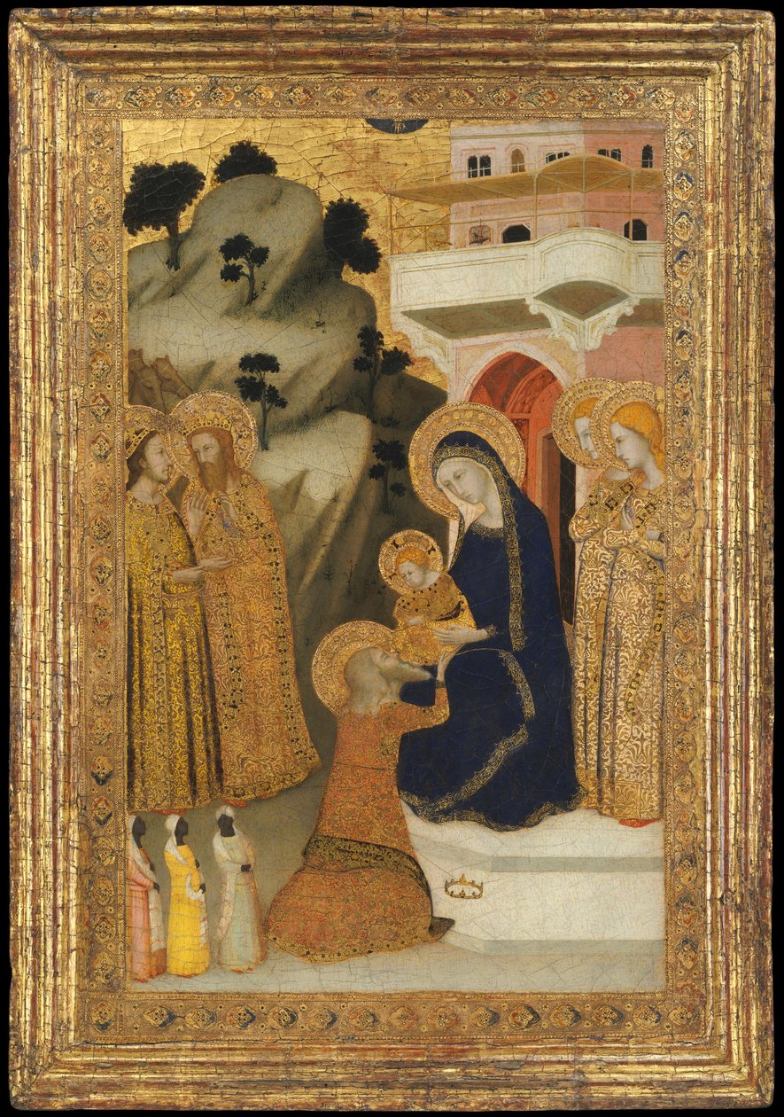 A Adoração dos Magos, ca. 1340-43. de Unbekannt