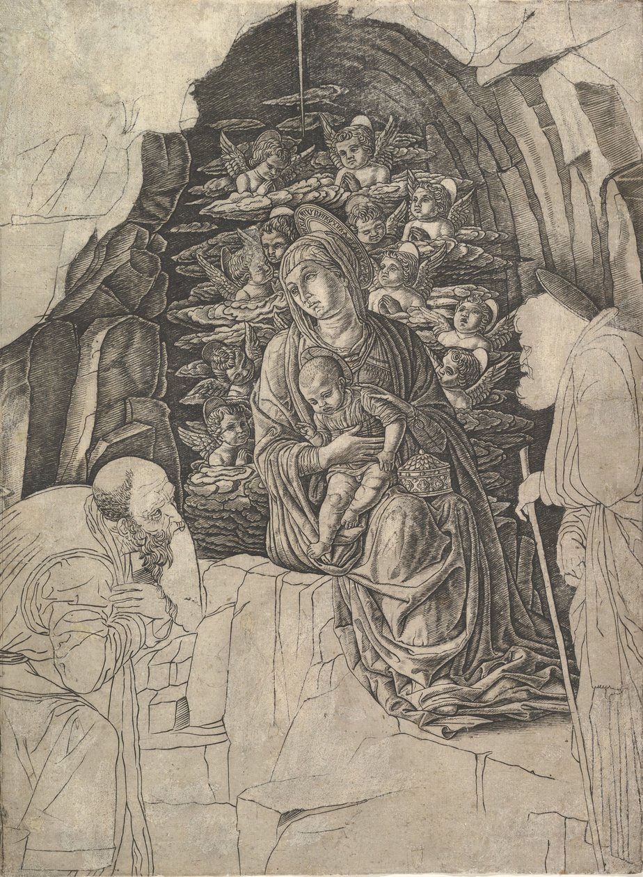 A Adoração dos Magos, c. 1475-80. de Unbekannt