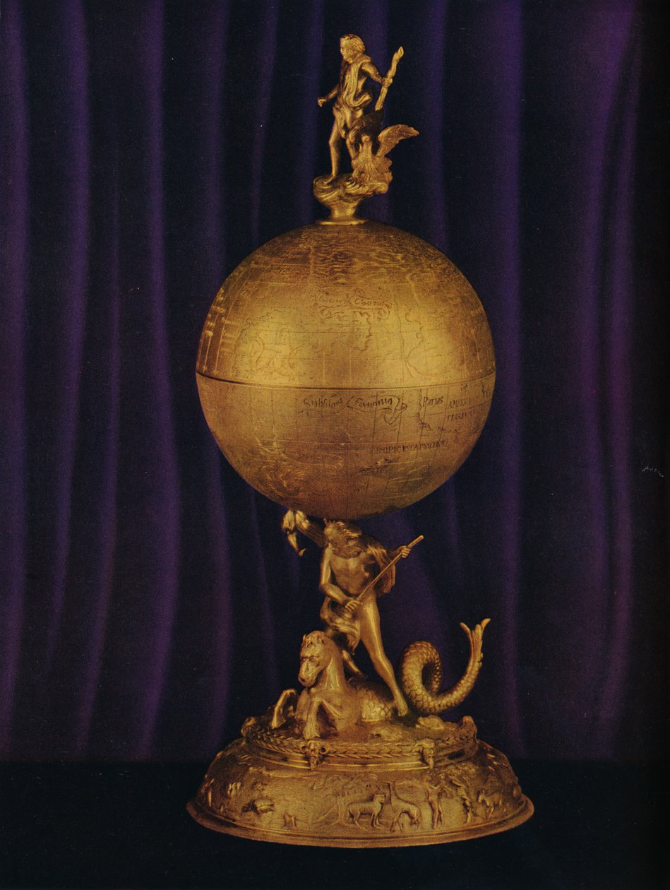 A Airthrey Gold Globe Cup: sul da Alemanha, c1560-1565, 1936 de Unbekannt