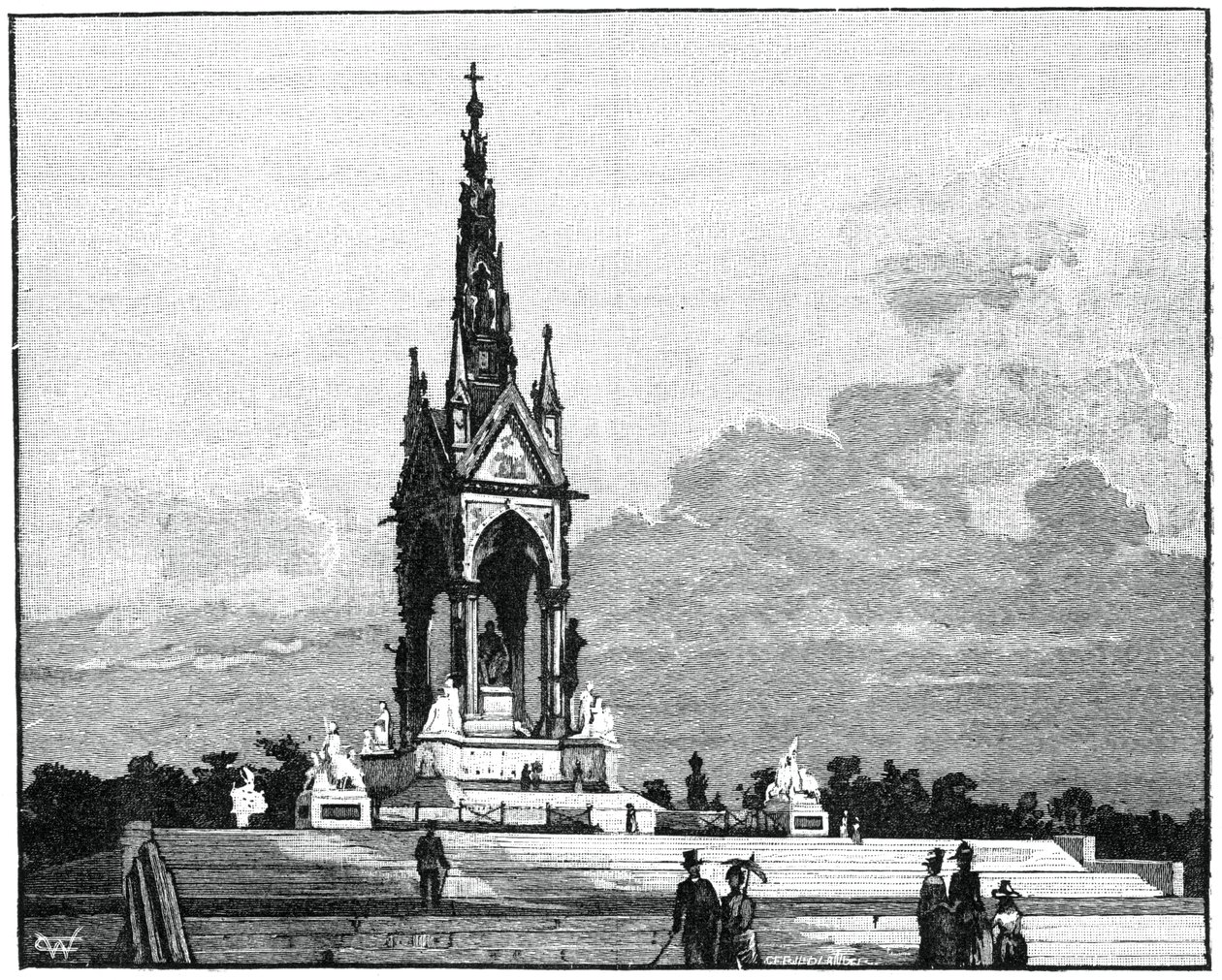 Albert Memorial, Kensington, Londres, 1900 de Unbekannt